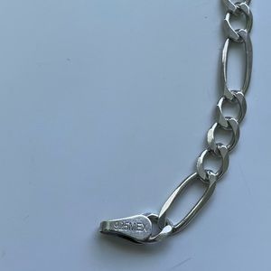 Sterling Silver Figaro Chain 22 inch